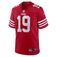 Maillot de match Nike Jacob Cowing Scarlet des San Francisco 49ers pour homme
