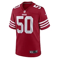 Maillot de match d'équipe Nike Jalen Graham Scarlet San Francisco 49ers pour homme