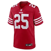 Maillot Nike Jason Pinnock Scarlet pour homme des San Francisco 49ers