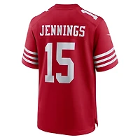 Men's Nike Jauan Jennings  Scarlet San Francisco 49ers Game Jersey