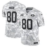 Maillot Nike Jerry Rice Arctic Camo San Francisco 49ers 2024 Salute to Service Retired Player Limited pour homme