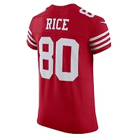 Maillot de joueur retraité Nike Jerry Rice Scarlet des San Francisco 49ers Vapor Elite pour homme