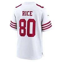 Maillot de match joueur retraité Nike Jerry Rice des San Francisco 49ers pour homme, blanc