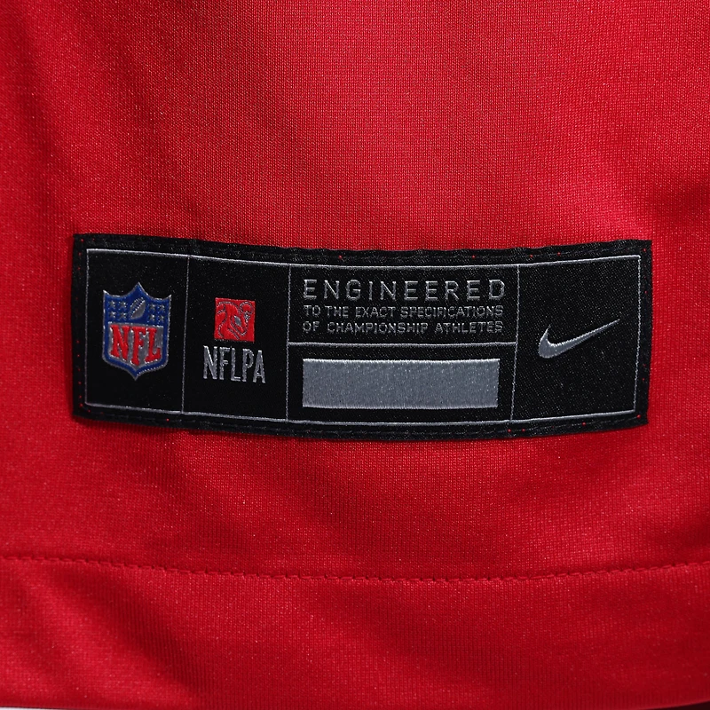 Maillot de match d'équipe des San Francisco 49ers Nike Ji'Ayir marron écarlate pour homme