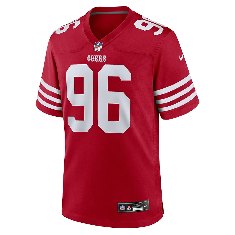 Maillot Nike Jordan Jefferson Scarlet pour homme, équipe des 49ers de San Francisco