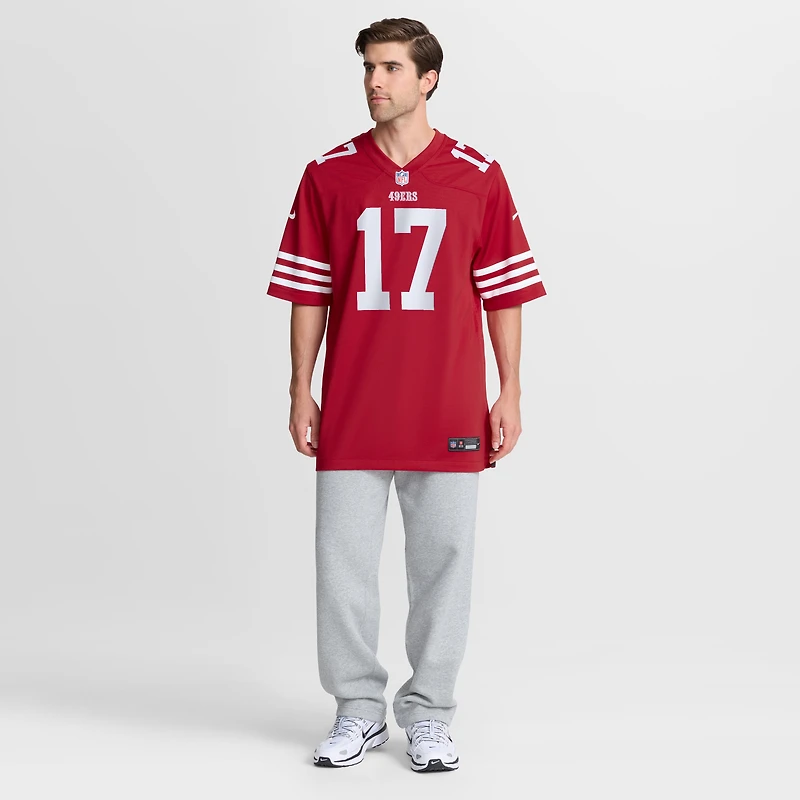 Maillot Nike Jordan Watkins Scarlet pour homme, équipe des 49ers de San Francisco