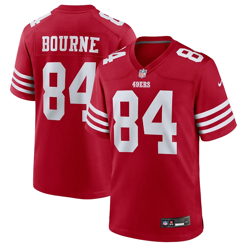 Men's Nike Kendrick Bourne  Scarlet San Francisco 49ers Team Game Jersey