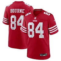 Men's Nike Kendrick Bourne  Scarlet San Francisco 49ers Team Game Jersey