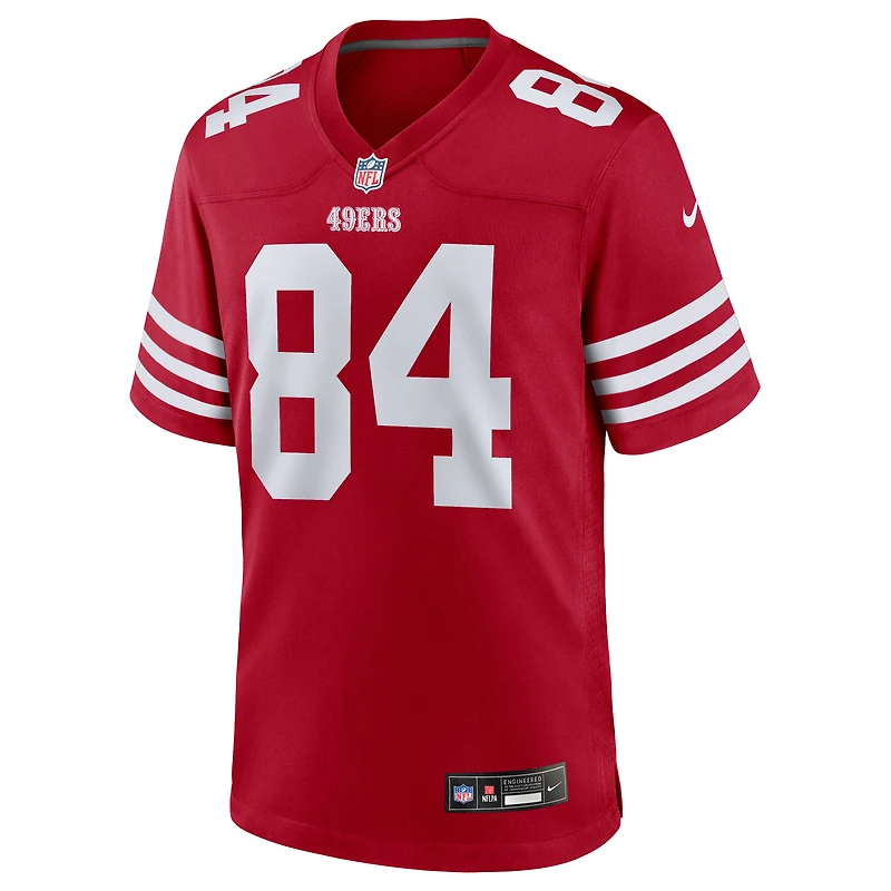 Men's Nike Kendrick Bourne  Scarlet San Francisco 49ers Team Game Jersey