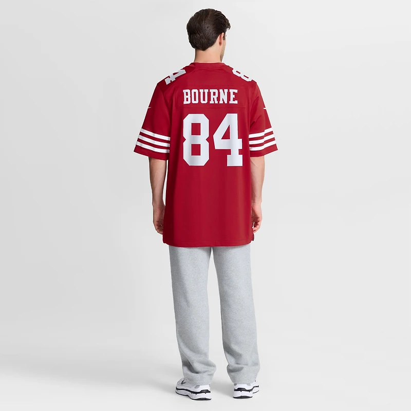 Men's Nike Kendrick Bourne  Scarlet San Francisco 49ers Team Game Jersey