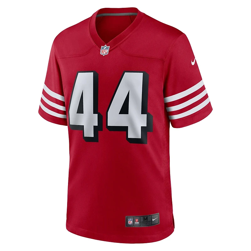 Maillot de match alternatif Nike Kyle Juszczyk Scarlet San Francisco 49ers pour homme