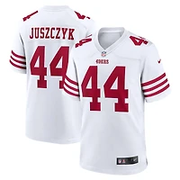 Maillot de match joueur Nike Kyle Juszczyk des San Francisco 49ers blanc pour homme
