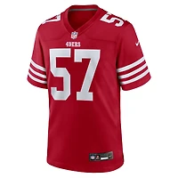 Maillot de match Nike Luke Gifford Scarlet des San Francisco 49ers pour homme