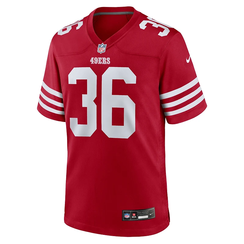 Maillot de match Nike Marques Sigle Scarlet des San Francisco 49ers pour homme