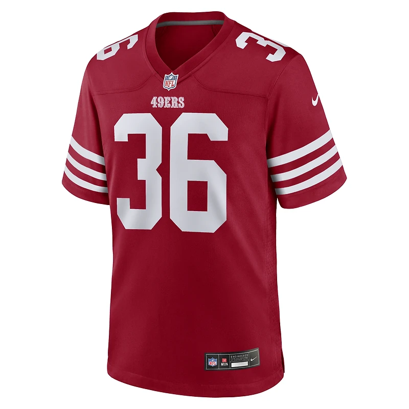 Men's Nike Marques Sigle Scarlet San Francisco 49ers Team Game Jersey