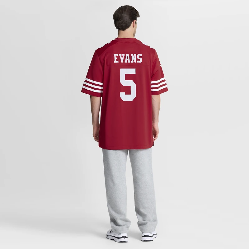 Men's Nike Mike Evans Scarlet San Francisco 49ers Game Jersey