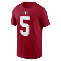 Men's Nike Mike Evans Scarlet San Francisco 49ers Name & Number T-Shirt