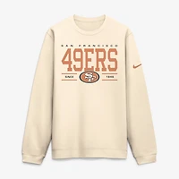 Men's Nike Natural San Francisco 49ers Always Reppin' Club Sweatshirt