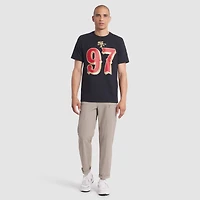 T-shirt Nike Nick Bosa noir pour homme, collection Rivalries 2025 des San Francisco 49ers, avec nom et numéro de joueur