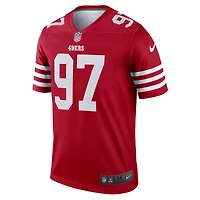 Haut Nike Nick Bosa Scarlet pour homme, joueur légendaire des San Francisco 49ers