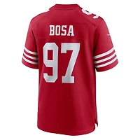 Maillot de match joueur Nike Nick Bosa Scarlet San Francisco 49ers pour homme