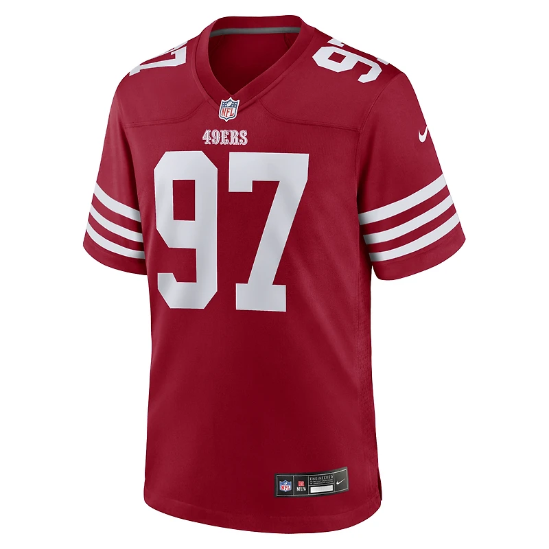 Men's Nike Nick Bosa Scarlet San Francisco 49ers Team Game Jersey