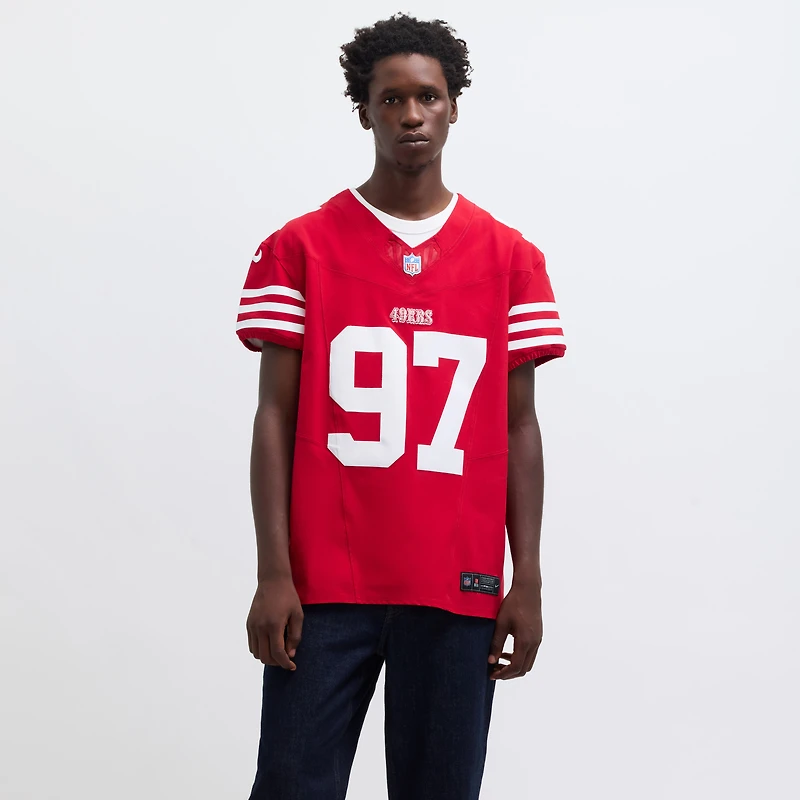 Men's Nike Nick Bosa Scarlet San Francisco 49ers Vapor F.U.S.E. Elite Jersey