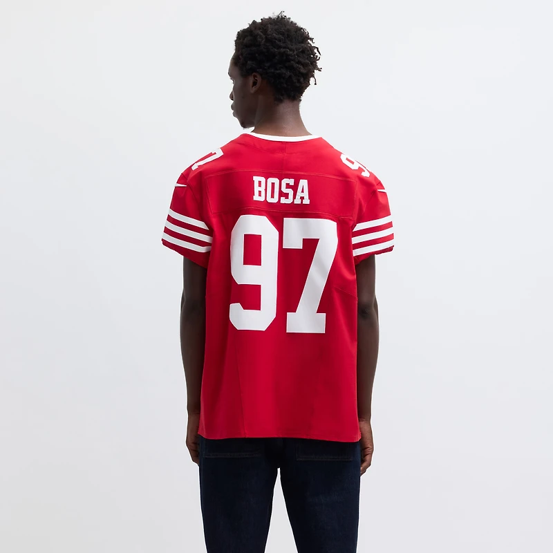 Men's Nike Nick Bosa Scarlet San Francisco 49ers  Vapor F.U.S.E. Elite Jersey