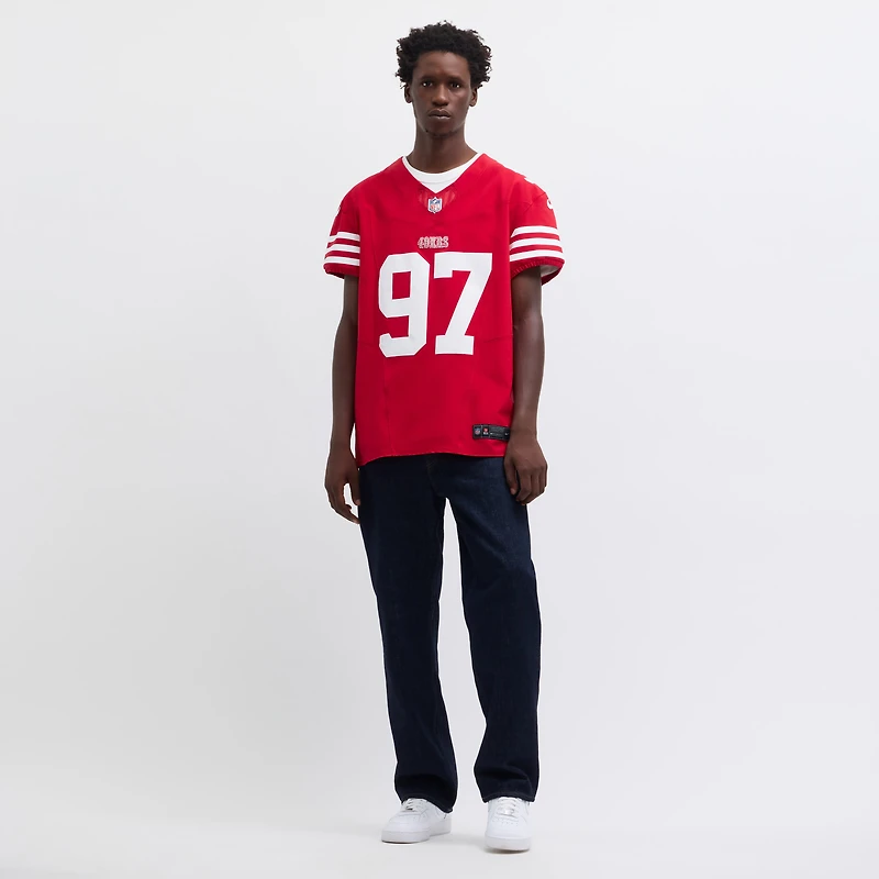 Men's Nike Nick Bosa Scarlet San Francisco 49ers  Vapor F.U.S.E. Elite Jersey