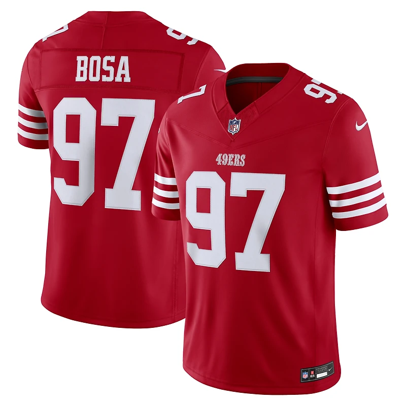 Men's Nike Nick Bosa Scarlet San Francisco 49ers Vapor F.U.S.E. Stitched Limited Jersey