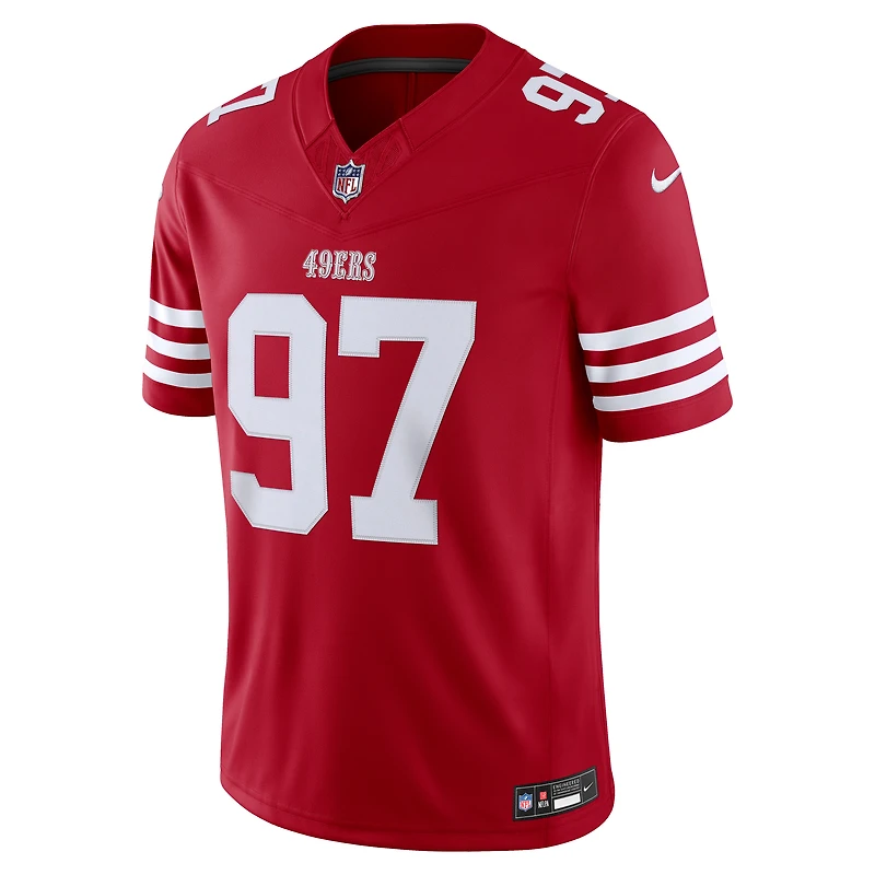 Maillot Nike Nick Bosa Scarlet San Francisco 49ers Vapor F.U.S.E. Stitched Limited pour homme