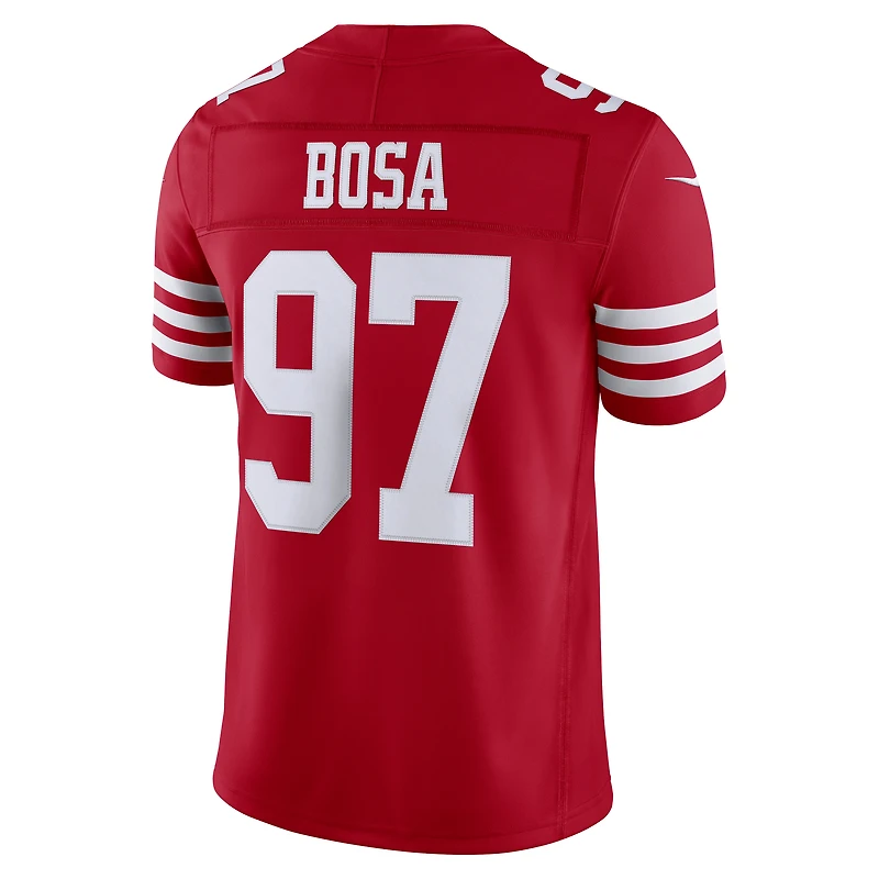 Men's Nike Nick Bosa Scarlet San Francisco 49ers Vapor F.U.S.E. Stitched Limited Jersey