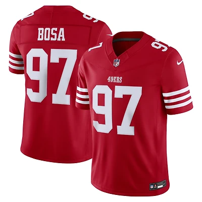 Men's Nike Nick Bosa Scarlet San Francisco 49ers Vapor F.U.S.E. Stitched Limited Jersey