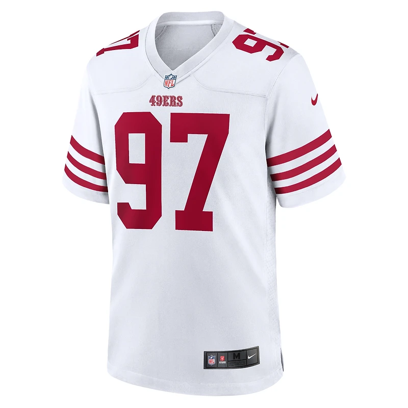 Maillot de match joueur Nike Nick Bosa des San Francisco 49ers pour homme, blanc
