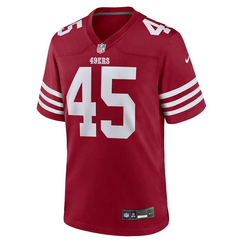 Men's Nike Nick Martin  Scarlet San Francisco 49ers Team Game Jersey
