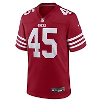 Men's Nike Nick Martin  Scarlet San Francisco 49ers Team Game Jersey