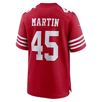 Maillot Nike Nick Martin Scarlet pour homme, équipe des 49ers de San Francisco