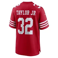 Maillot Nike Patrick Taylor Jr. Scarlet San Francisco 49ers Team Game pour homme