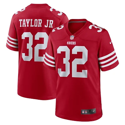 Maillot Nike Patrick Taylor Jr. Scarlet San Francisco 49ers Team Game pour homme