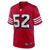 Maillot Nike Patrick Willis Scarlet pour homme, joueur retraité des San Francisco 49ers, match alternatif