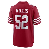 Maillot de match joueur retraité Nike Patrick Willis Scarlet San Francisco 49ers pour homme