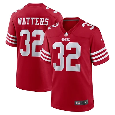 Maillot de match joueur retraité Nike Ricky Watters Scarlet San Francisco 49ers pour homme