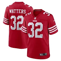 Maillot de match joueur retraité Nike Ricky Watters Scarlet San Francisco 49ers pour homme