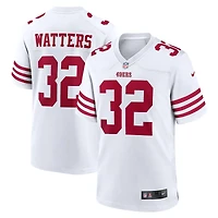 Maillot de match joueur retraité Nike Ricky Watters pour homme, blanc, San Francisco 49ers