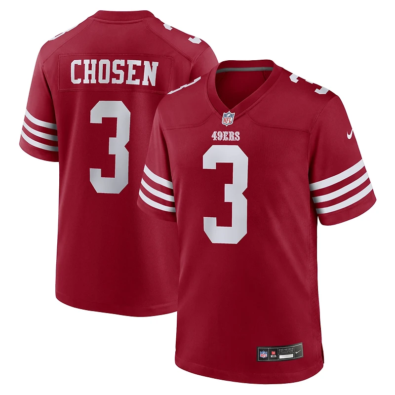 Maillot Nike Robbie Chosen Scarlet pour homme des San Francisco 49ers