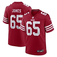 Maillot de match Nike Robert Jones Scarlet des 49ers San Francisco pour homme