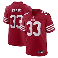 Men's Nike Roger Craig Scarlet San Francisco 49ers Team Retired Game Jersey