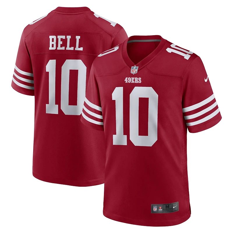 Maillot Nike Ronnie Bell Scarlet San Francisco 49ers Team Game pour Homme