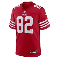 Maillot Nike Ross Dwelley Scarlet pour homme des San Francisco 49ers