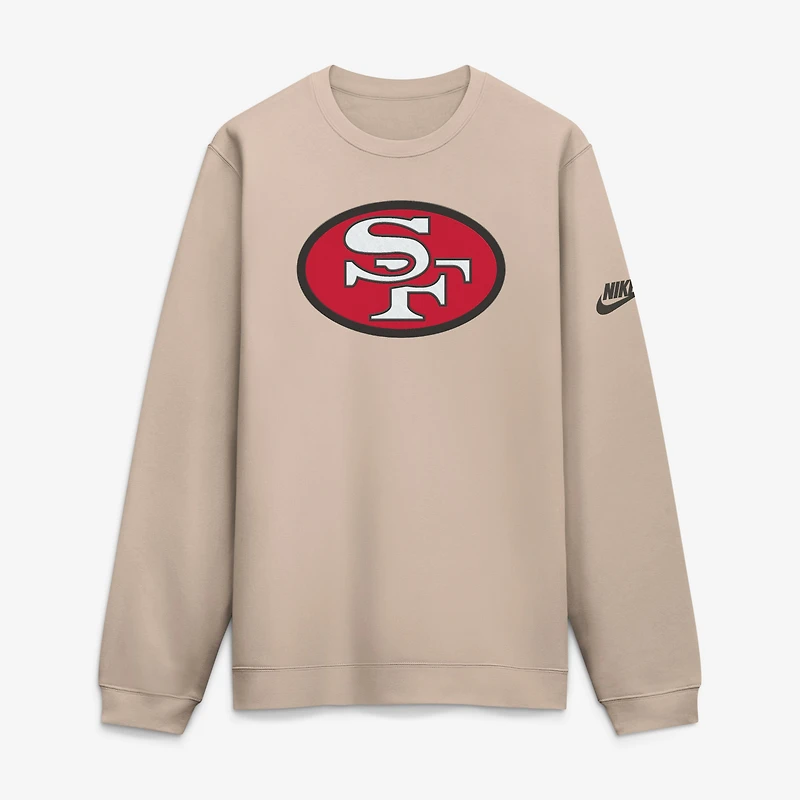 Men's Nike  Sand San Francisco 49ers Formation Rewind Club Pullover Sweatshirt